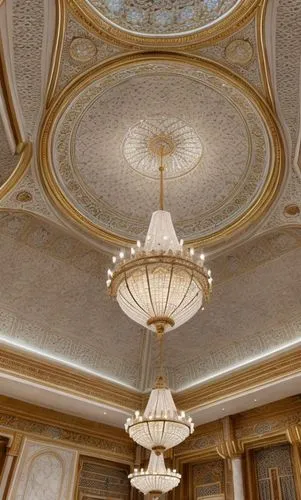 stucco ceiling,ceiling construction,ceiling fixture,the ceiling,ceiling,ballroom,ceiling lighting,ceiling light,ceiling lamp,ornate room,vaulted ceiling,ceiling ventilation,interior decoration,royal interior,hall roof,emirates palace hotel,interior decor,chandelier,mouldings,marble palace