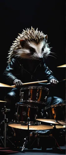 rocket raccoon,porcupine,tom-tom drum,hedgehog,domesticated hedgehog,snare,hedgehog head,amur hedgehog,musical rodent,young hedgehog,new world porcupine,drumming,drumsticks,sonic the hedgehog,hoglet,percussions,hedgehog child,percussionist,drumstick,hedgehogs,Art,Artistic Painting,Artistic Painting 34