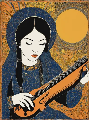 dulcimer,shamisen,saraswati veena,bamboo flute,traditional chinese musical instruments,traditional japanese musical instruments,sitar,traditional korean musical instruments,bansuri,folk instrument,woman playing violin,cool woodblock images,charango,violin woman,folk music,bouzouki,stringed instrument,string instrument,traditional vietnamese musical instruments,woman playing,Illustration,Black and White,Black and White 19