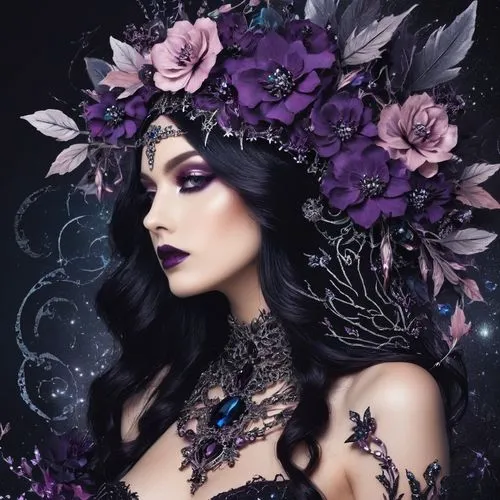 faery,faerie,elven flower,fairy queen,the enchantress,viveros,Illustration,Realistic Fantasy,Realistic Fantasy 46