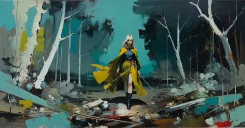 transistor,domergue,kippenberger,jasinski,eldar,underworld,Conceptual Art,Oil color,Oil Color 01