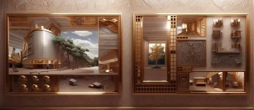 art deco background,luxury bathroom,art deco,gold bar shop,background design,luxury hotel,gold wall,luxury home interior,3d rendering,interior design,elevators,3d render,gold shop,display window,luxe,interior decoration,emporium,render,hotel hall,renderings