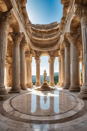 hampi,champaner,marble palace,vijayanagara,chittorgarh,celsus library,jain temple,qutub,ephesus,artemis temple,ranakpur,three pillars,celsus,leptis,vijayanagar,pillars,colonnaded,peristyle,greek temple,rajasthan,Photography,General,Realistic