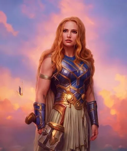 In this breathtaking photograph, the portrait of the famous beauty and mythology of the world Lady Thor now appears as a masterpiece. But this is no ordinary creature is beautiful Natalie Portman . As