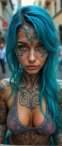 tattoo girl,bodypaint,bodypainting,tats,body painting,body art,bisignani,tattoo expo,ganguro,tattoos,tatoos,amazona,karou,tatuus,tattooed,italiana,piercings,femen,snu,with tattoo