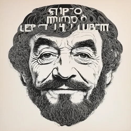 cd cover,chop suey,leonardo devinci,lupin,stencil,typography,sighetu marmatiei,ervin hervé-lóránth,geppetto,blank vinyl record jacket,groucho marx,buñuelo,bouffant,el capitan,laperm,berger picard,lid,slogan,sculptor ed elliott,caricature,Conceptual Art,Daily,Daily 26