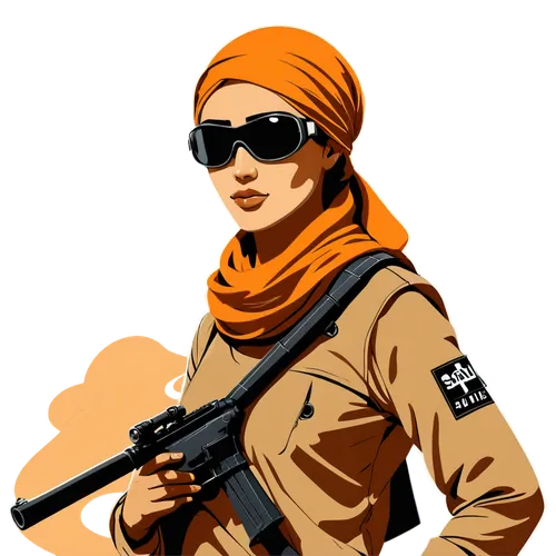 vector girl,thermite,zofia,hijaber,vector art,woman holding gun,girl with gun,clementine,zula,chamkaur,operator,girl with a gun,vector illustration,fashion vector,hijab,kosmea,vector graphic,lanasa,muslim woman,orange,Unique,Design,Logo Design