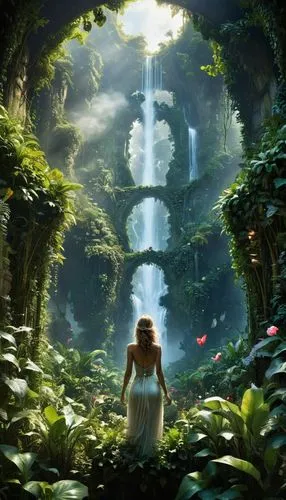 fantasy picture,fairy world,fairyland,garden of eden,fairy forest,wonderland,Conceptual Art,Fantasy,Fantasy 11