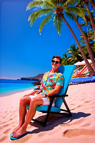 beach chair,deckchair,beachcomber,blue hawaii,waialae,hawaii,image editing,hawaiiensis,waikiki beach,vacansoleil,vacationer,hawai,haulover,holidaymaker,paradise beach,barotropic,oversaturated,beach background,logie,aloha,Conceptual Art,Fantasy,Fantasy 23