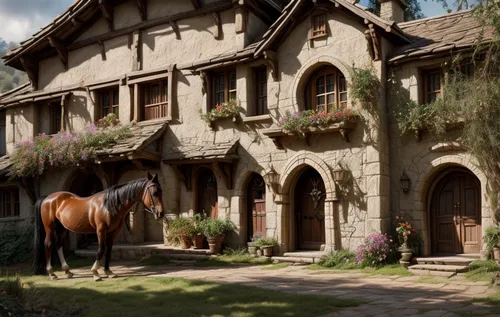 horse stable,knight village,stables,horse barn,medieval architecture,pony farm,medieval,frisian house,ancient house,horses,equestrian,equestrian center,elizabethan manor house,riding school,dream hors