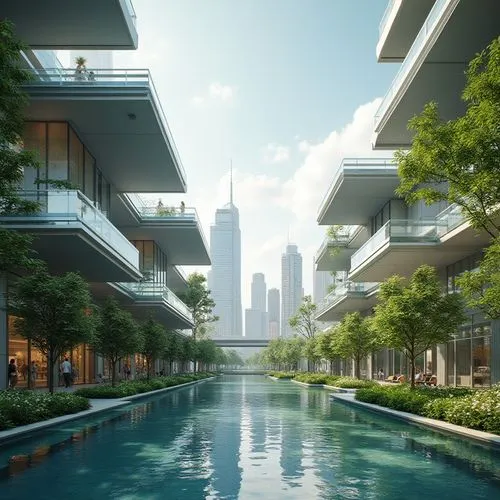 damac,emaar,futuristic architecture,dubay,microdistrict,hkmiami,waterview,urban development,futuristic landscape,apartment blocks,songdo,urbanworld,streamwood,asian architecture,arcology,guangzhou,huzhou,harbour city,kunshan,liveability,Photography,General,Realistic