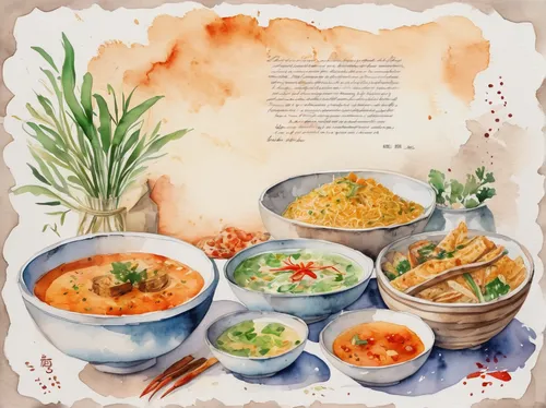 Write a poem about the savory dishes of Bahian cuisine.,korean royal court cuisine,korean chinese cuisine,huaiyang cuisine,asian soups,bun cha,korean cuisine,tibetan food,rice vermicelli,vietnamese cu