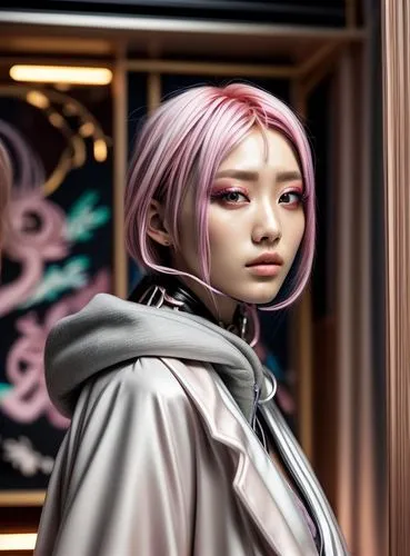 harajuku,cyberpunk,futuristic,asian vision,aura,agent provocateur,fashion street,tokyo,fuki,mauve,sakura,mannequin,asia,hong,japanese woman,mari makinami,bazaar,anime japanese clothing,gangneoung,rose gold