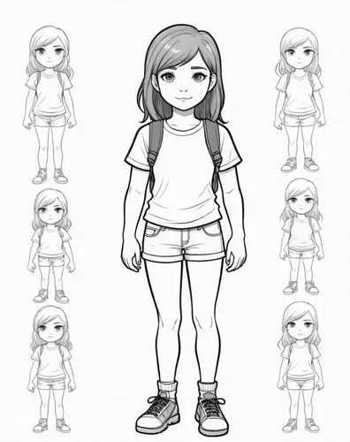 line art children,character animation,animatic,animatics,animating,summer line art,Design Sketch,Design Sketch,Detailed Outline