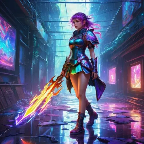 fiora,vi,varya,magika,zoe,cyberpunk,cyberia,kda,riven,zarina,kallen,kaisa,lavagirl,katarina,janna,valla,ekatarina,aniva,rafaela,joule,Conceptual Art,Fantasy,Fantasy 15