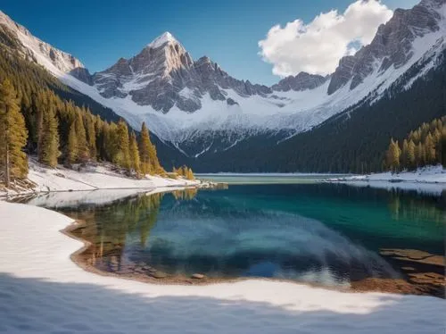 emerald lake,lake misurina,lake moraine,moraine lake,alpine lake,heaven lake,glacial lake,canadian rockies,alpsee,frozen lake,south tyrol,dolomiti,dolomites,winter lake,landscape mountains alps,mountain lake,snowy mountains,beautiful lake,snowy peaks,antorno lake,Photography,General,Natural