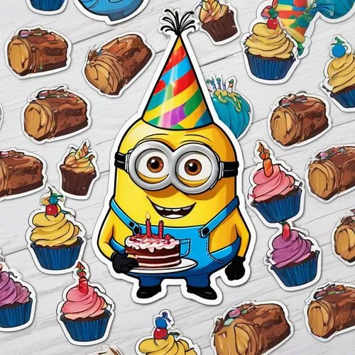 birthday background,birthday banner background,clipart cake,minion,happy birthday background,cupcake background,dancing dave minion,birthday items,minions,birthday digital paper,cupcake paper,birthday party,happy birthday,happy birthday banner,cupcake pattern,birthday card,minion tim,birthday,children's birthday,birthday cake,Unique,Design,Sticker