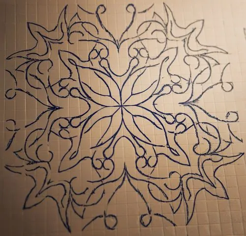 a picture of an artistically designed design,mandala flower drawing,mandala drawing,gold foil snowflake,flower line art,leaf drawing,mandala,Unique,Design,Logo Design