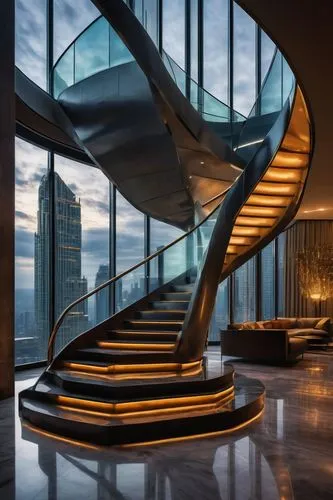 spiral staircase,winding staircase,staircase,escaleras,steel stairs,the observation deck,futuristic architecture,circular staircase,staircases,vdara,outside staircase,spiral stairs,escalera,escalators,observation deck,winding steps,penthouses,escalator,escala,stairway,Art,Artistic Painting,Artistic Painting 35