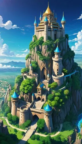 meteora,yazaki,castel,summit castle,castletroy,castlelike,Illustration,Japanese style,Japanese Style 03