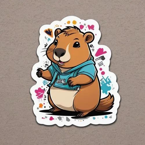 cute bear,capybara,bear,plush bear,beaver,slothbear,sticker,brown bear,little bear,animal stickers,bear teddy,bear cub,stickers,baby bear,scandia bear,bear kamchatka,kawaii animal patches,left hand bear,valentine bears,kawaii animal patch,Unique,Design,Sticker