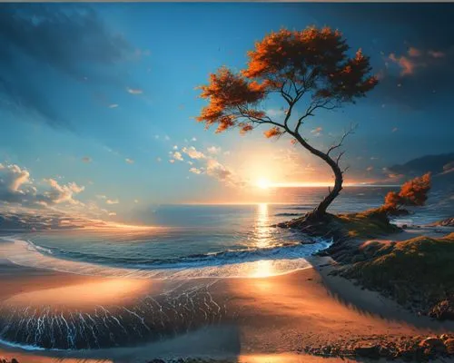 lone tree,coastal landscape,seascape,beach landscape,sea landscape,landscape background,fantasy landscape,fantasy picture,isolated tree,landscape with sea,an island far away landscape,dune landscape,nature landscape,beautiful beach,beautiful beaches,beautiful landscape,sea-shore,beach scenery,landscapes beautiful,dream beach