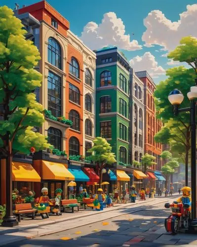 colorful city,alexandria,palo alto,harlem,street scene,microdistrict,uzak,lego city,kulpsville,shopping street,reno,hoboken,moc chau hill,sylvania,cartoon video game background,pasadena,aurora village,passyunk,noho,world digital painting,Conceptual Art,Fantasy,Fantasy 15