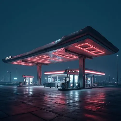 electric gas station,gas station,e-gas station,petrol pump,forecourt,filling station,retro diner,forecourts,autopolis,truck stop,autostrada,citgo,polara,gas pump,octane,gas pumps,autogrill,soir,quiktrip,petrol,Photography,General,Realistic