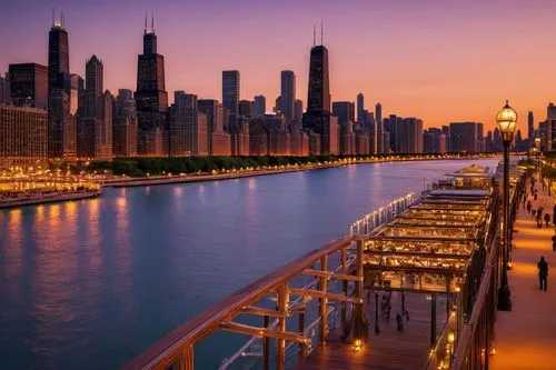 chicago skyline,dubai marina,dubia,dubai,chicago night,chicago,doha,navy pier,deira,wallpaper dubai,dubay,pier 14,united arab emirates,waterfronts,federsee pier,chicagoan,dubai creek,princes pier,salmiya,nakheel,Photography,Documentary Photography,Documentary Photography 05