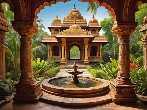 chhatri,chhatris,indian temple,water palace,mandir,jain temple,chittorgarh,akshardham,bhubaneshwar,mandap,iskcon,karnatak,chhatrapati,jyotirlinga,orchha,chittor,chhatrasal,bidar,gwalior,brindavan,Illustration,Paper based,Paper Based 28