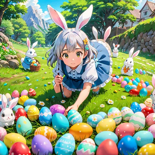 easter background,easter banner,easter festival,happy easter hunt,easter theme,easter rabbits,easter celebration,rabbits and hares,nest easter,spring background,easter,easter bunny,easter-colors,lots of eggs,rabbits,bunnies,painting eggs,easter eggs,happy easter,easter egg sorbian,Anime,Anime,Traditional