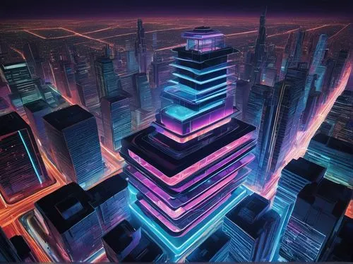 cybercity,metropolis,cybertown,ctbuh,cityscape,skyscraper,skyscrapers,electric tower,hypermodern,skyscraping,cyberpunk,city blocks,cyberport,urban towers,skycraper,colorful city,cyberview,microdistrict,cyberia,cyberworld,Illustration,Retro,Retro 10