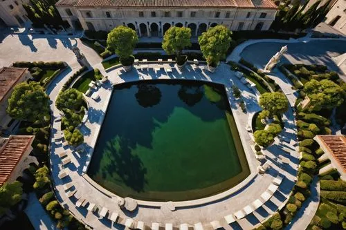 villa d'este,villa borghese,bahai,palace garden,villa farnesina,villa cortine palace,view from above,aerial view,marble palace,garden of the fountain,janiculum,overhead view,villa balbiano,top view,stanford university,ritzau,presidential palace,bramante,giarratano,jardiniere,Photography,Documentary Photography,Documentary Photography 12