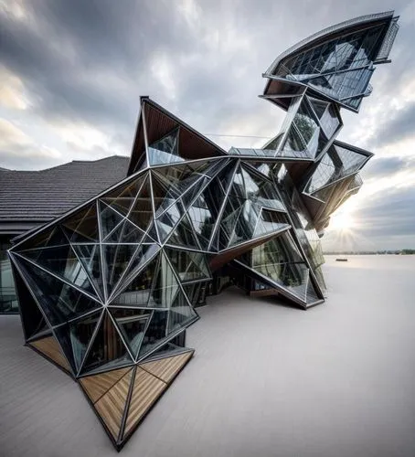 cube stilt houses,futuristic art museum,cubic house,cube house,futuristic architecture,crooked house,opera house sydney,glass pyramid,sydney opera house,dunes house,steel sculpture,modern architecture,frame house,asian architecture,stilt house,japanese architecture,autostadt wolfsburg,metal cladding,jewelry（architecture）,sydney opera,Architecture,Commercial Building,European Traditional,Dudok Style