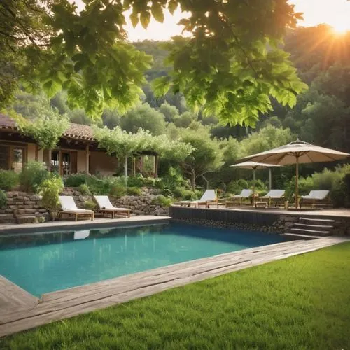 pool house,idyllic,outdoor pool,landscape design sydney,napa,3d rendering,summer cottage,tuscan,napa valley,landscape designers sydney,holiday villa,cabana,spa,3d render,terraces,hacienda,dug-out pool,garden design sydney,render,oasis