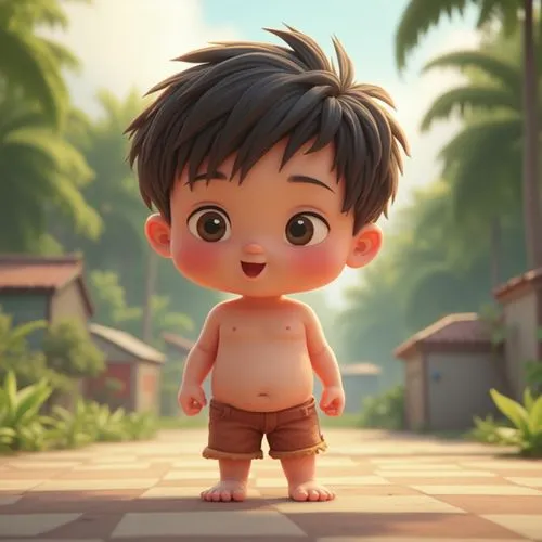 cute cartoon character,cute cartoon image,mowgli,weinan,alvin,baoku