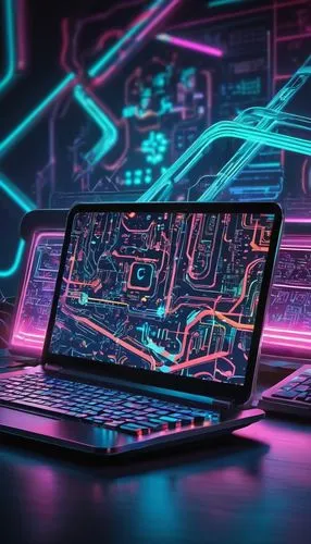 computer art,laptop,laptop screen,cyberpunk,pc laptop,computer graphics,computer,lenovo,cyber,computer workstation,digital background,computer desk,computer business,computer screen,computer system,80's design,computer freak,computer program,compute,the computer screen,Illustration,Retro,Retro 12