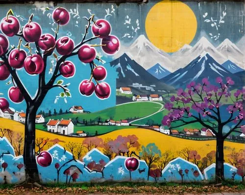 colorful sorbian easter eggs,sorbian easter eggs,mural,frutti di bosco,fruit tree,apple trees,myfestiveseason romania,grafiti,grafitti,graffiti,fruit trees,painted eggs,wall painting,graffiti art,fruit fields,apple mountain,apple tree,apple orchard,murals,tulpenbüten,Conceptual Art,Graffiti Art,Graffiti Art 07