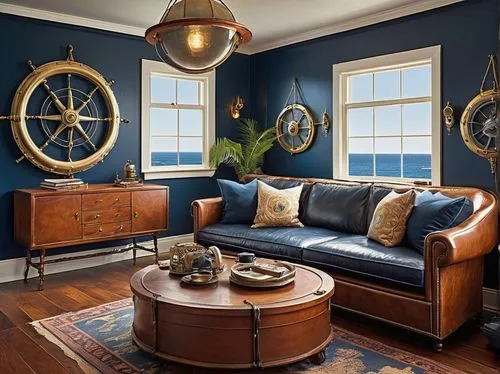 nautical colors,navy blue,sitting room,blue room,dark blue and gold,danish room,nautical,great room,antique furniture,nantucket,limewood,interior decor,navy,contemporary decor,furnishes,redecorate,decoratifs,interior design,modern decor,hardwood floors,Conceptual Art,Sci-Fi,Sci-Fi 14