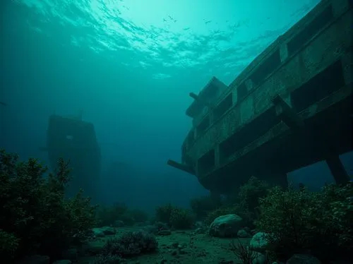 sunken church,the wreck of the ship,britannic,ship wreck,marine tank,cube sea,sunken ship,costa concordia,ocean underwater,shipwrecks,maunsell,sunken boat,herakleion,yonaguni,seafort,underwater landscape,house of the sea,sea trenches,under the water,underwater background