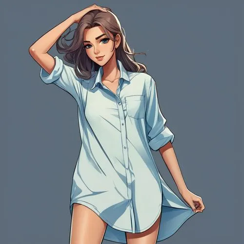 pajamas,dress shirt,pjs,nightgown,in a shirt,nightwear,retro girl,nurse uniform,jean shorts,fashion vector,bathrobe,piko,polo shirt,summer clothing,hospital gown,azalea,vector girl,girl in t-shirt,fashionable girl,pj,Illustration,Japanese style,Japanese Style 07