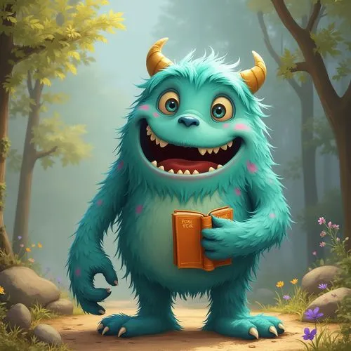 sulley,gruffalo,nunu,shagbark,storybook character,moji