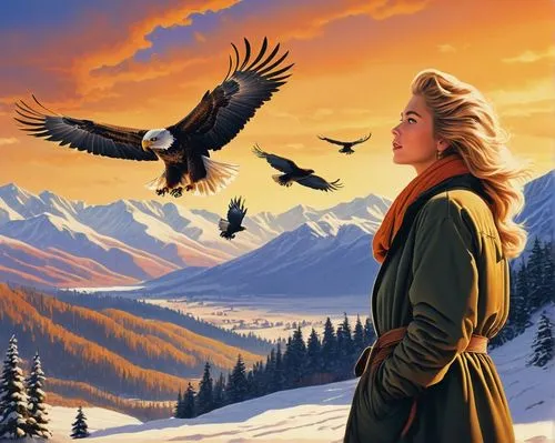 dawnstar,eagle illustration,mulawin,ladyhawke,falconry,mountain hawk eagle,Conceptual Art,Fantasy,Fantasy 04