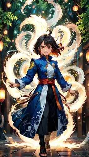 wuchang,yi sun sin,mulan,guilinggao,xing yi quan,flame spirit,fire artist,dragon li,hanbok,shuanghuan noble,mukimono,xiaochi,fire background,xiangwei,xun,zui quan,hwachae,bianzhong,taijitu,yuanyang,Anime,Anime,General