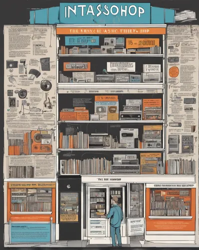 Alex Wright of Intasound, a music shop his father started in the 70s, says the street has completely changed,bookshop,shopkeeper,bookstore,book store,inkscape,infographics,record store,kitchen shop,sh