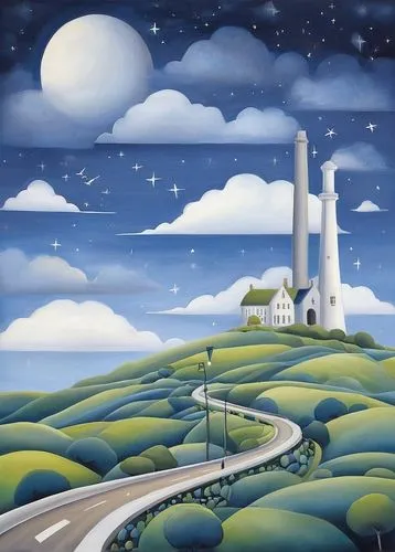 lunar landscape,futuristic landscape,night scene,fairy chimney,benton,moonlit night,coville,lighthouses,moonscape,landscape background,fantasy landscape,moonscapes,home landscape,high landscape,industrial landscape,earth rise,hare trail,dreamscapes,woodroffe,dream world,Illustration,Abstract Fantasy,Abstract Fantasy 03