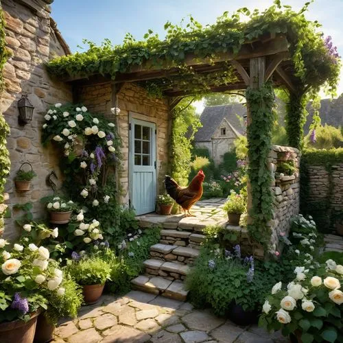 cottage garden,beautiful home,country cottage,garden door,climbing garden,home landscape,Photography,General,Natural