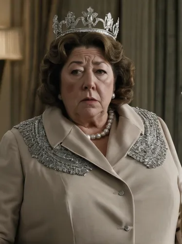 Margo Martindale in a scene from the T V series Mrs America,downton abbey,elizabeth ii,queen cage,the crown,queen anne,mrs white,cepora judith,monarchy,queen s,mother of the bride,dame blanche,hyacint