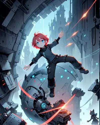 cinnabar,celldweller,liora,descender,akira,motoko,Anime,Anime,Cartoon