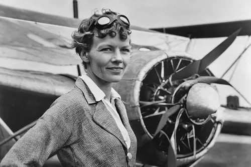 . Amelia Earhart poses in this undated photo. (AP Photo),lilian gish - female,charlotte cushman,rose woodruff,jean short,barbara millicent roberts,rosa curly,inez koebner,lillian gish - female,jackie 